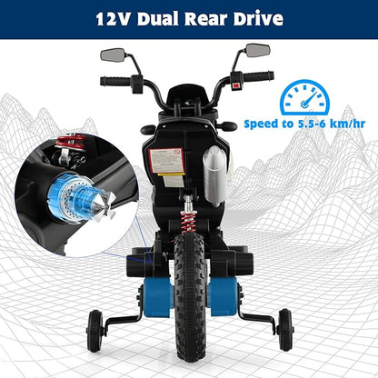 OLAKIDS Kids Motorcycle - Aprilia RX125 - Yellow