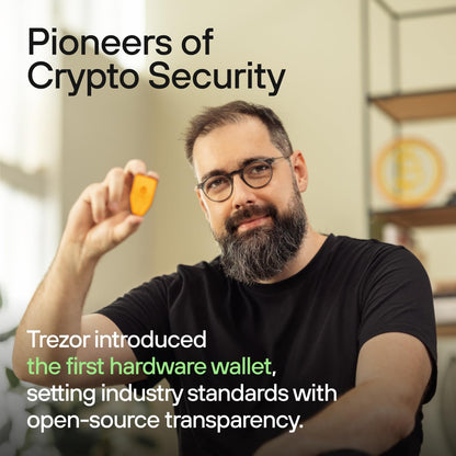 Trezor Safe 5 - Crypto Hardware with Secure Element & Passphrase, Color Touchscreen,