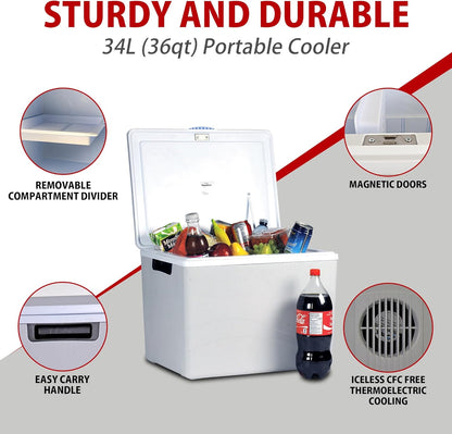 Koolatron 36QT Iceless Travel Cooler/Warmer - PICK UP ONLY