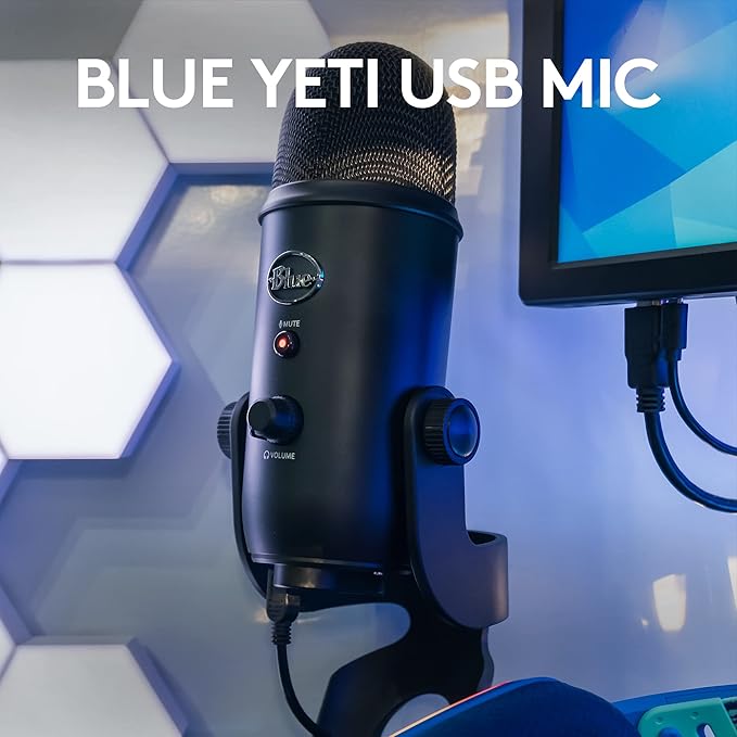 Logitech Blue Yeti Game Streaming Kit with Yeti USB Gaming Mic