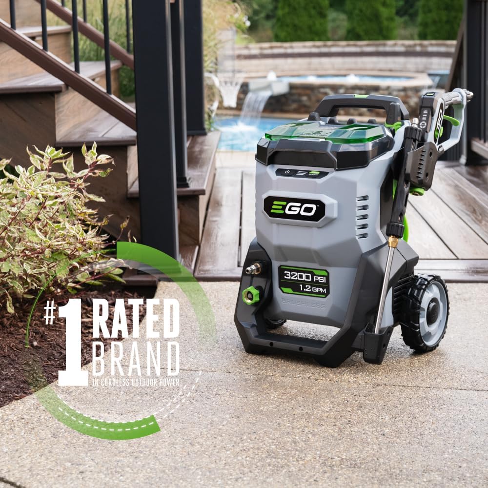 EGO Power+ 56V 3200 PSI Cordless Pressure Washer with Peak Power™, Battery and Charger not Included, HPW3200