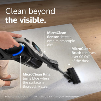 Bosch Unlimited 10 Cordless Stick Vacuum Cleaner, 2 Batteries, Fast Charger