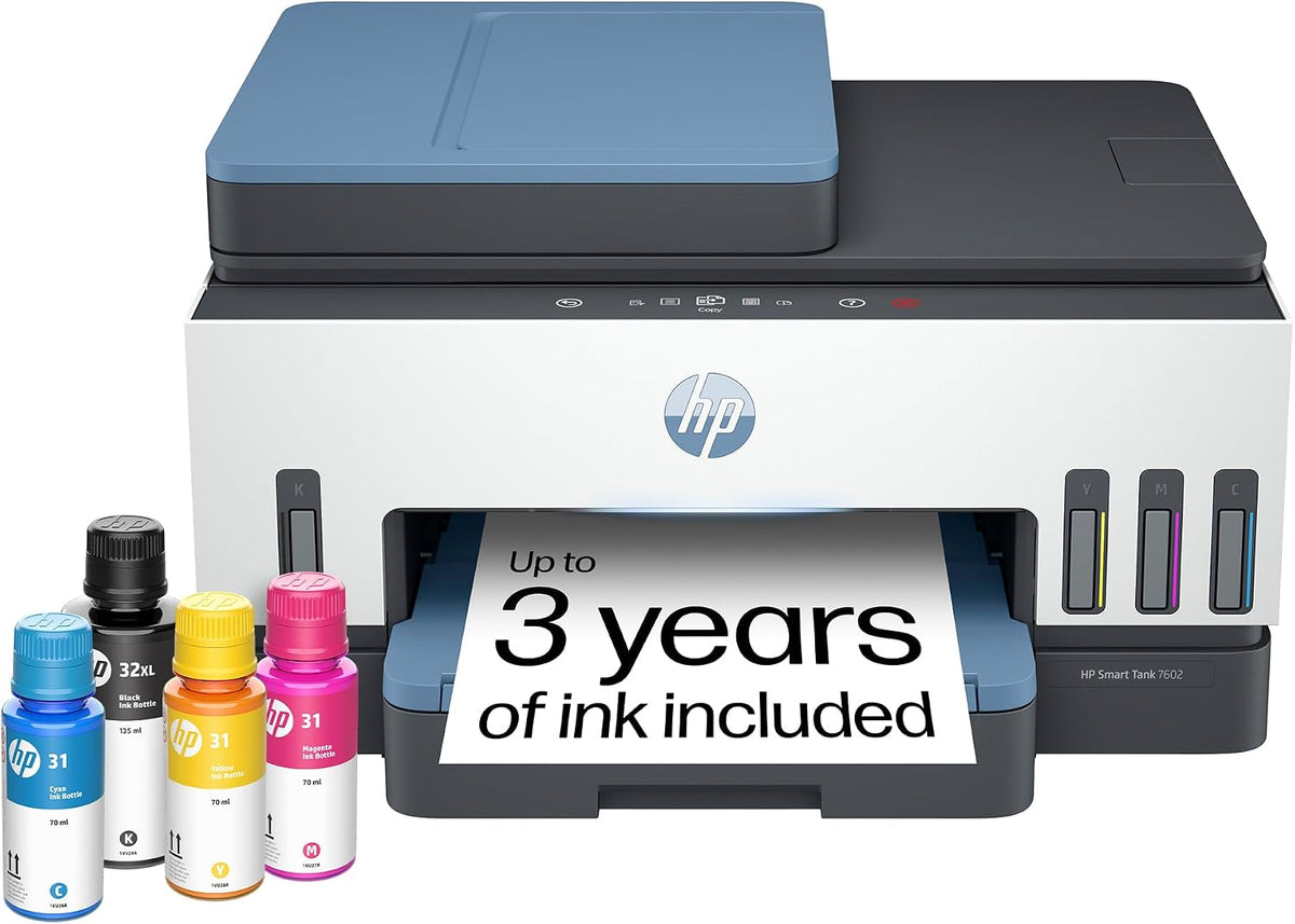 HP Smart Tank 7602 Wireless All-in-One Ink Tank Printer, Scanner,