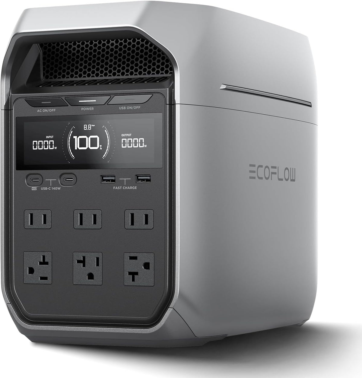 ECOFLOW DELTA 3 Plus Portable Power Station, 1024Wh, 1800W, camping