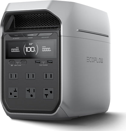 ECOFLOW DELTA 3 Plus Portable Power Station, 1024Wh, 1800W, camping