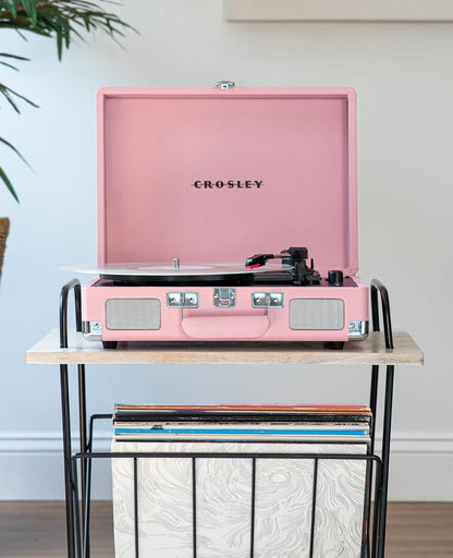 Crosley CR8005E-BH Cruiser Plus Record Player, Blush
