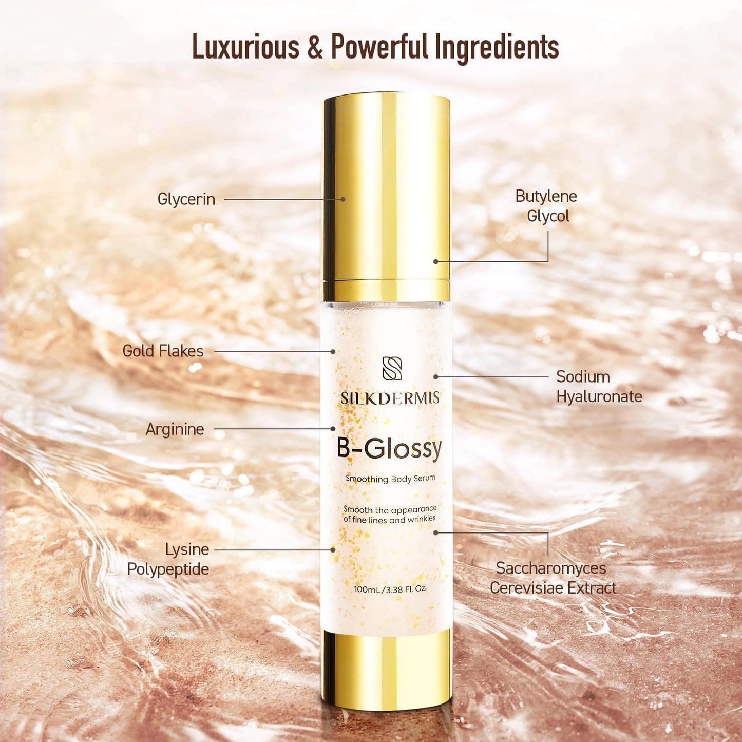 Silkdermis B-Glossy Smoothing Body Serum 100mL