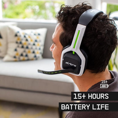 ASTRO Gaming A20 Wireless Headset Gen 2 for Xbox Series X|S, Xbox One, PC & Mac - White/Green