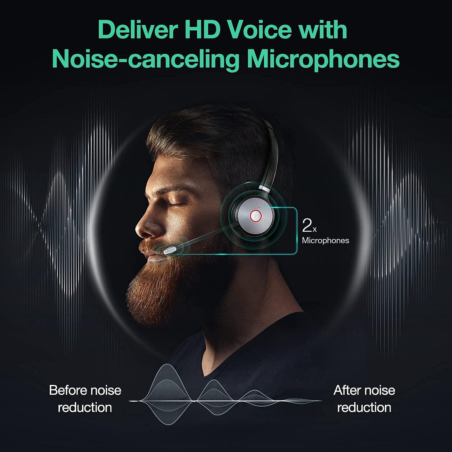 Yealink WH66 Wireless DECT Mono Headset - Teams Certified