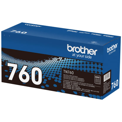 Brother TN760 High Yield Mono Laser Toner Cartridge - 3 Pack