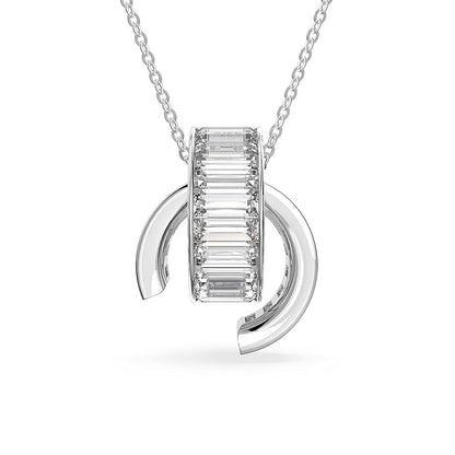 Swarovski Baguette-Cut Matrix Pendant Necklace