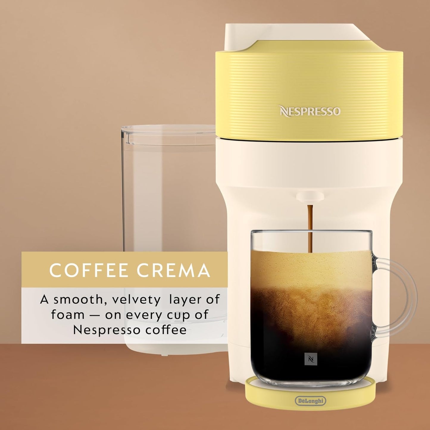 Nespresso Vertuo Pop+ Summer Limited Edition by De'Longhi - Pastel Yellow