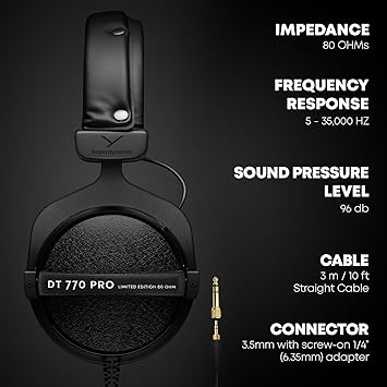 Beyerdynamic DT 770 Pro Closed Dynamic Headphones