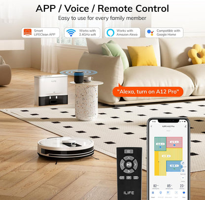 ILIFE A12 Pro Robot Vacuum and Mop Combo
