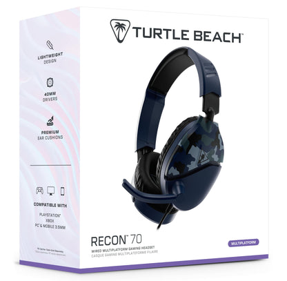 Turtle Beach Recon 70 Gaming Headset - Blue Camo