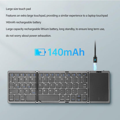 Yunseity Foldable Keyboard With Touchpad