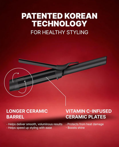 GLAMPALM GlamMuse 1.6" | Korea's No.1 Ceramic Curling Iron
