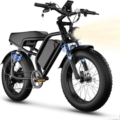 Bluvall S20 Electric Bike – Fat Tire E-Bike Canada