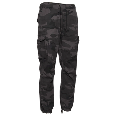 CSG Men's Essential Cargo Pants - Black Camo/Grey