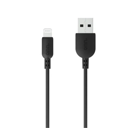 onn 3 FT/0.9 m Lightning to USB Cable - 2 Pack