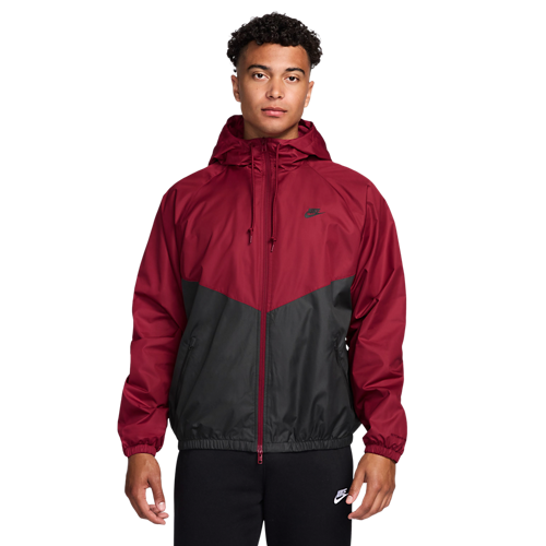 Nike NSW Windrunner Jacket - Black / Team Crimson
