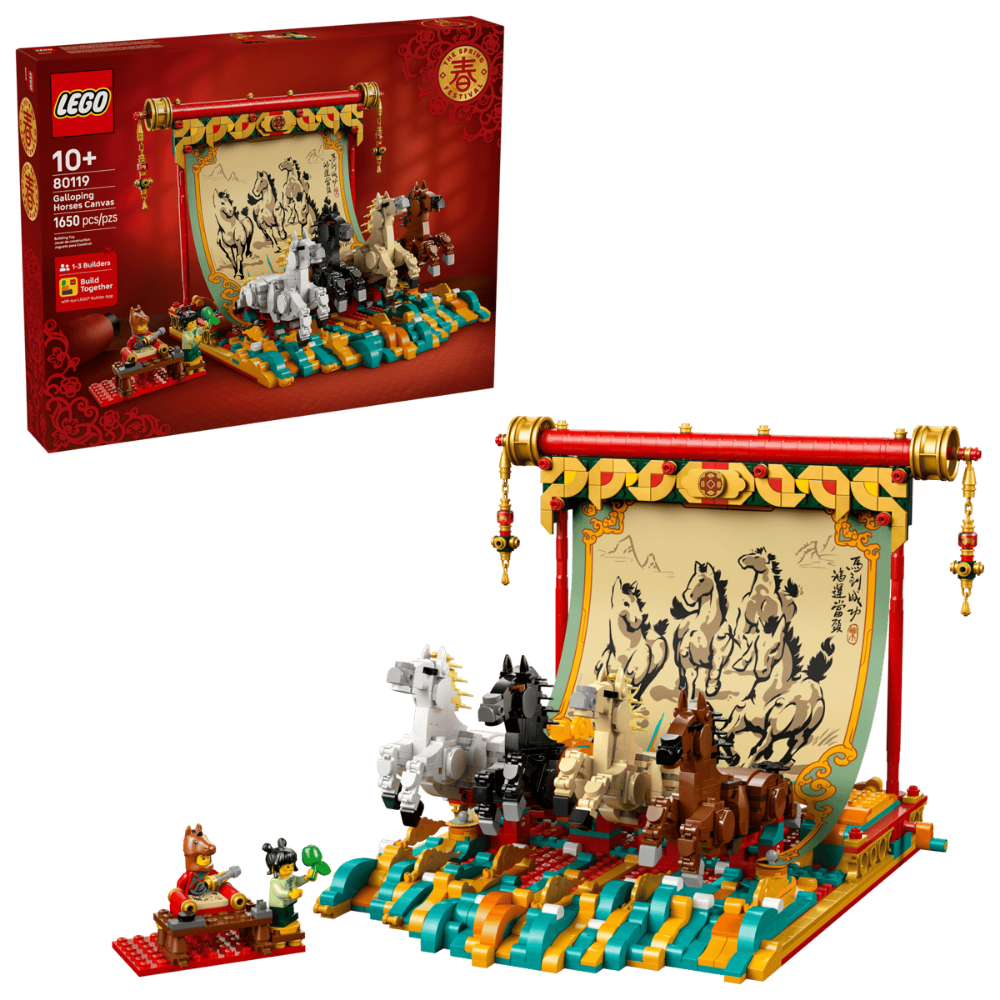 Lego Galloping Horses Canvas