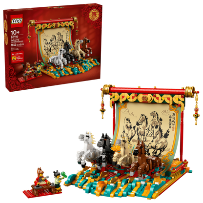 Lego Galloping Horses Canvas