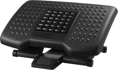 Kantek FR750 Premium Adjustable Footrest with Rollers, 4 to 6.5-Inch Height (Black)