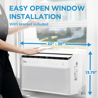 Midea 8,000 BTU Smart Inverter U-Shaped Window Air Conditioner