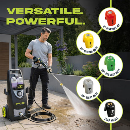 Sun Joe Pressure Washer, Electric Power Washer, 2500 Max PSI, SPX3000
