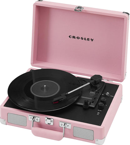 Crosley CR8005E-BH Cruiser Plus Record Player, Blush