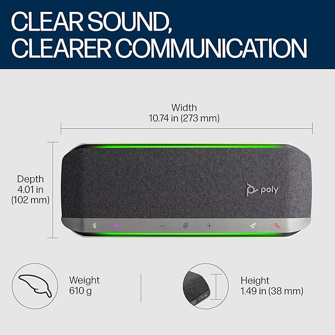 Poly Sync 40+ Smart Speakerphone - Certified for Microsoft Teams
