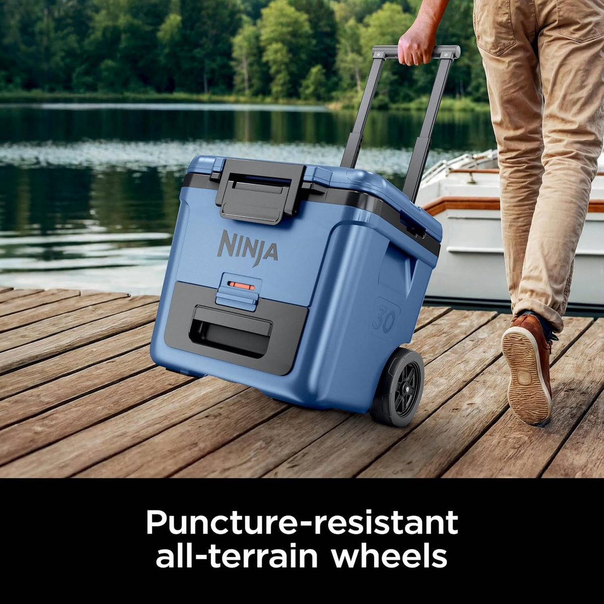 Ninja FrostVault Wheeled Cooler with Dry Zone