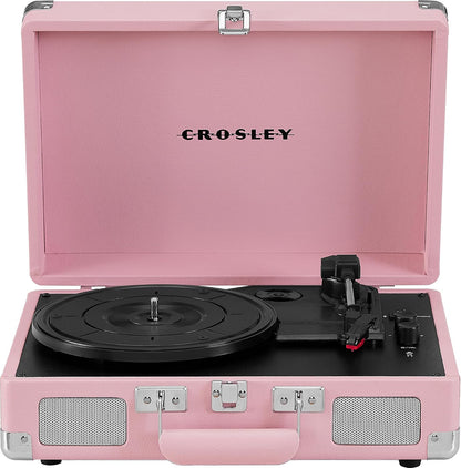 Crosley CR8005E-BH Cruiser Plus Record Player, Blush