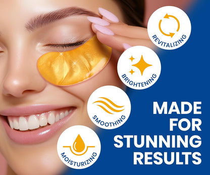 Stylia 24K Gold Eye Mask - 30 Pairs - 2 Pack