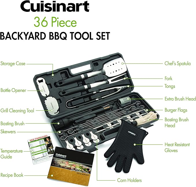 Cuisinart 36 Piece Backyard BBQ Tool Set