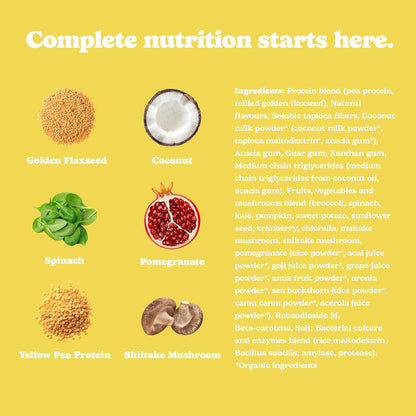 Good Protein All-in-One Shake, Plant-Based Protein Powder, Bananas & Cream 880g