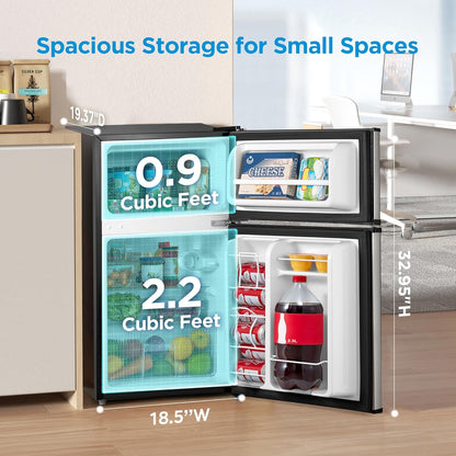 Midea 3.1 Cu Ft Mini Fridge with Freezer Energy Star Compact Refrigerator - PICK UP ONLY