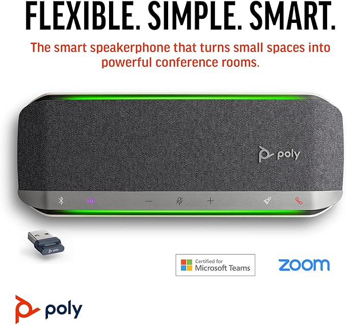 Poly Sync 40+ Smart Speakerphone - Certified for Microsoft Teams
