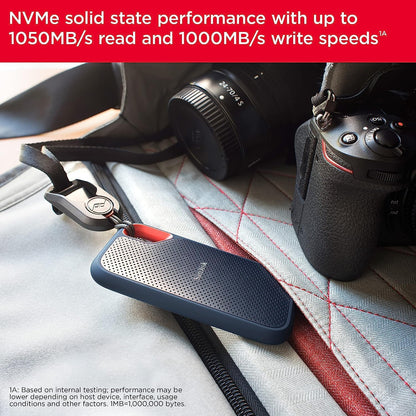 SANDISK 1TB Extreme Portable SSD, Up to 1050MB/s Read Speeds
