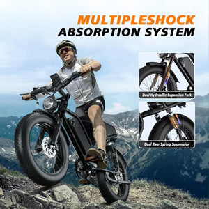 Bluvall S20 Electric Bike – Fat Tire E-Bike Canada