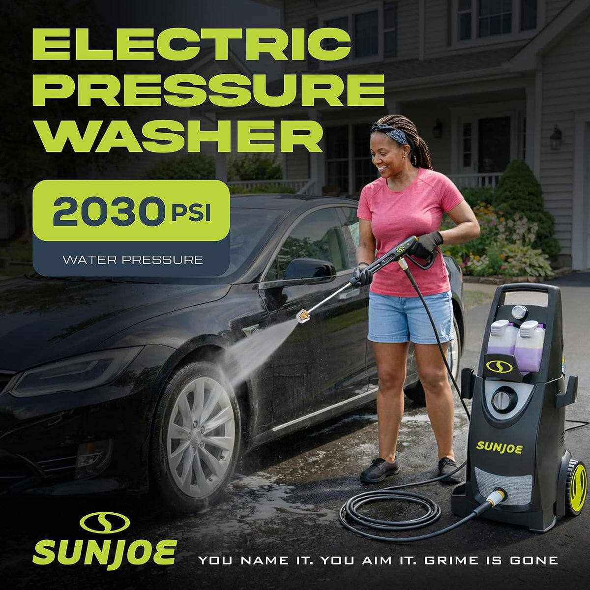 Sun Joe Pressure Washer, Electric Power Washer, 2500 Max PSI, SPX3000