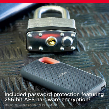SANDISK 1TB Extreme Portable SSD, Up to 1050MB/s Read Speeds
