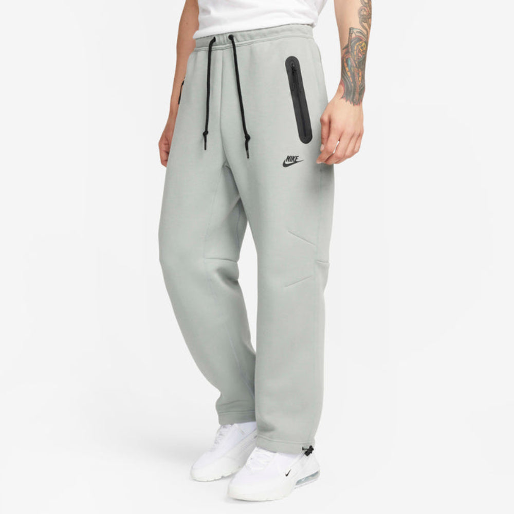 Nike Sportswear Tech Fleece Men's Open-Hem Tracksuit Bottoms - Mica Green/Black