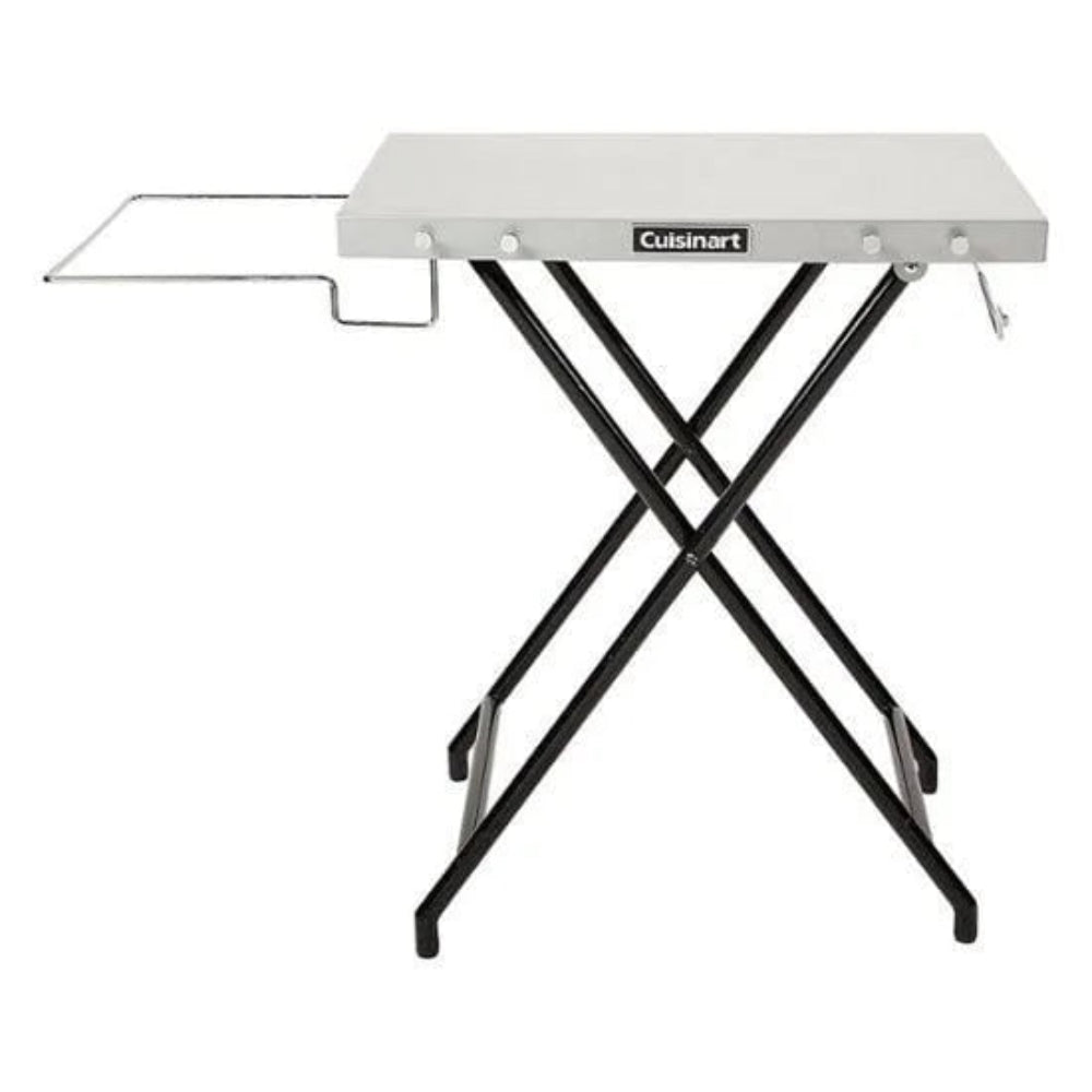Cuisinart folding table on a white background