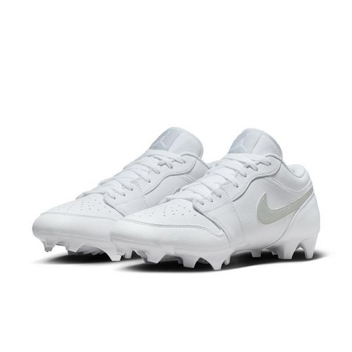Nike Jordan 1 Low TD Cleat White Grey Fog