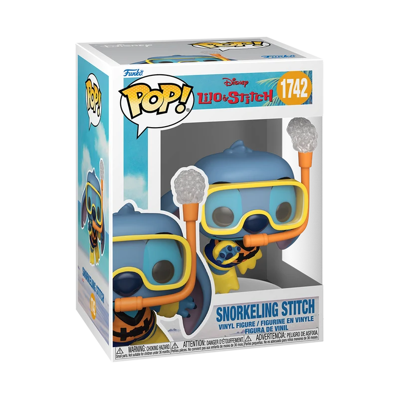 Funko Pop! Disney Lilo & Stitch - Snorkelling Stitch 1742 Figure + Pop Protector