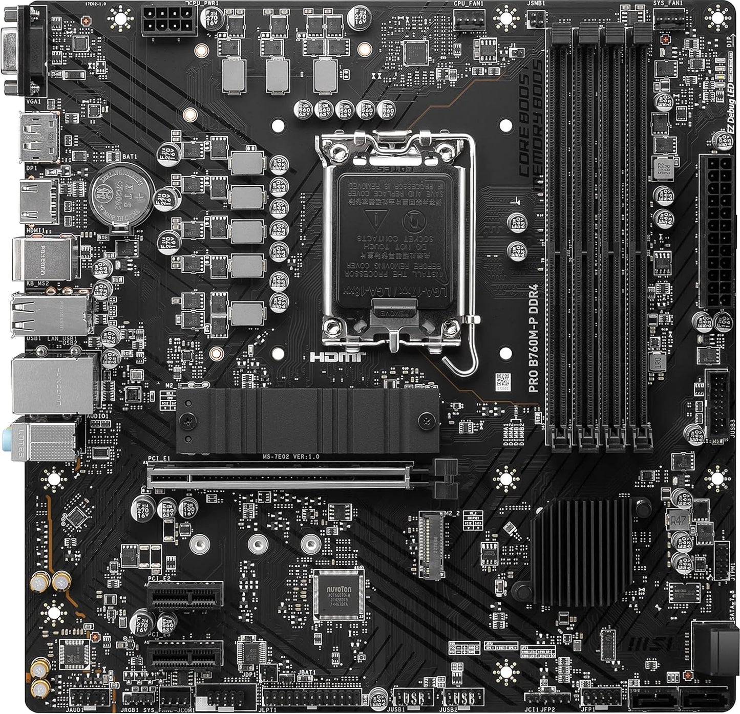 MSi PRO B760M-P DDR4 Intel Motherboard