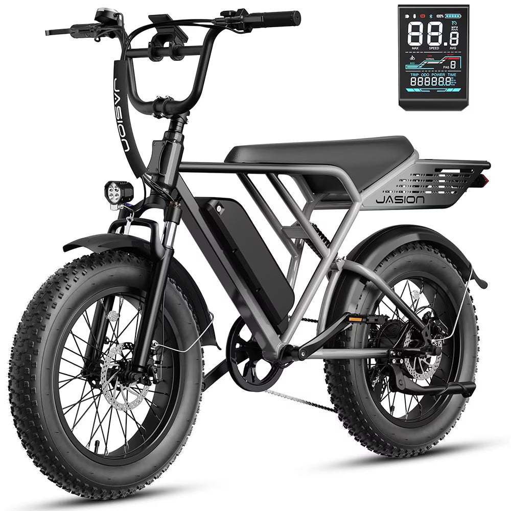 Jasion RetroVolt Electric Bike for Adults (Black) - PICK UP ONLY