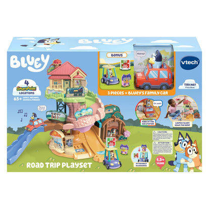 VTech Bluey Road Trip Playset - Two Cars & Bonus Accessories